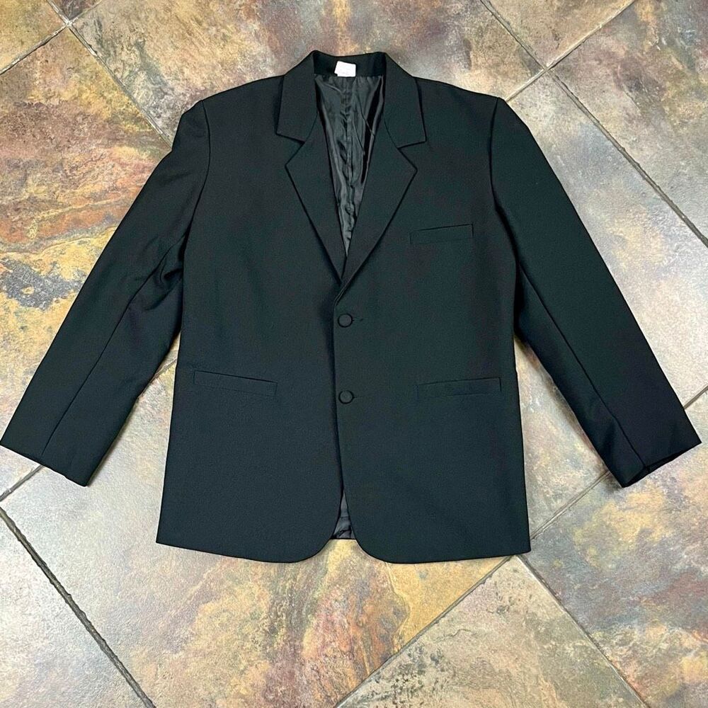 Boy’s Black Suit Jacket 16 - Picture 4 of 9